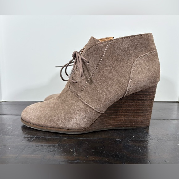 Lucky Brand Shylow Suede Ankle Booties Size 8.5 - Picture 5 of 10